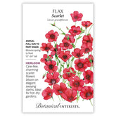 Botanical Interests, Inc. - Scarlet Flax Seeds