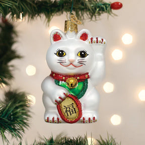 Old World Christmas - Lucky Cat Ornament