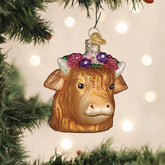 Old World Christmas - Ornament Glass Floral Highland