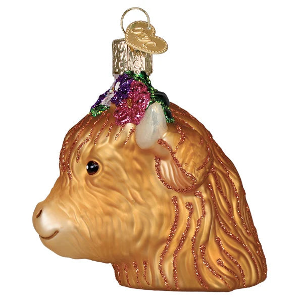 Old World Christmas - Ornament Glass Floral Highland