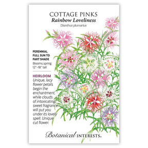 Botanical Interests, Inc. - Cottage Pinks Rainbow Loveliness Seeds