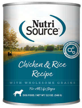 NutriSource - Chicken & Rice All Life Stages Dog Food Can