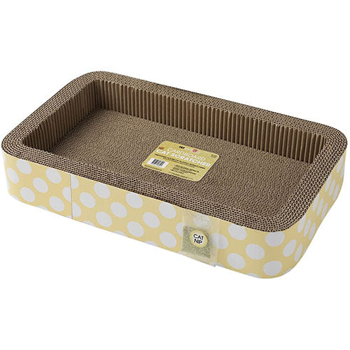 Petrageous Designs - Jerry's Cat Scratcher Yellow with White Dots