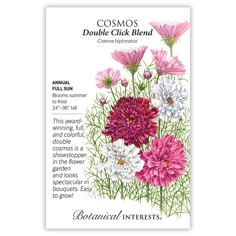 Botanical Interests, Inc. - Cosmos Double Click Blend Seeds