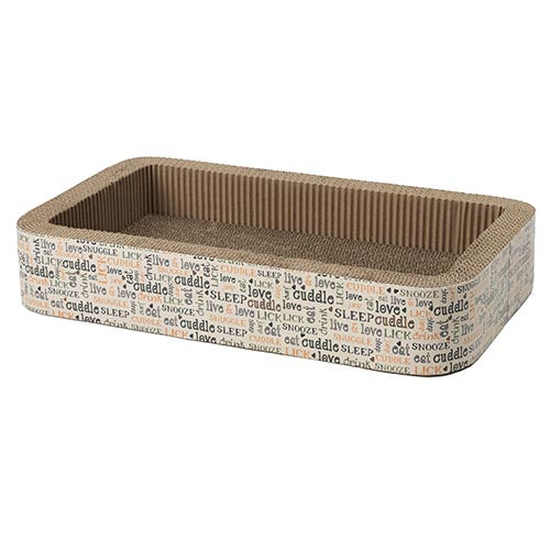 Petrageous Designs - Jerry's Cat Scratcher With Multicolored Words