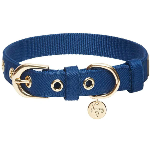 Navy | The Most Coveted Dog Collar with Bowtie & Pearl