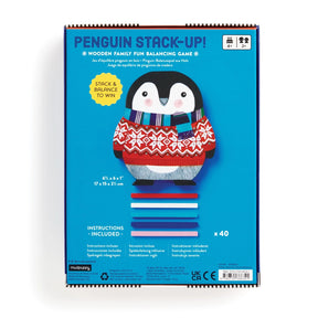 Stack-up Wooden Penguin Balancing Game