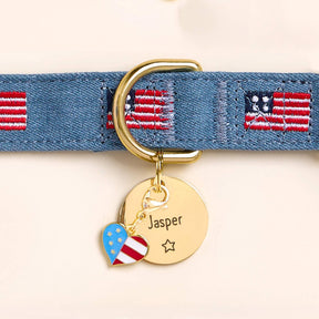 The Foggy Dog - Collar Charm I Heart America Summer