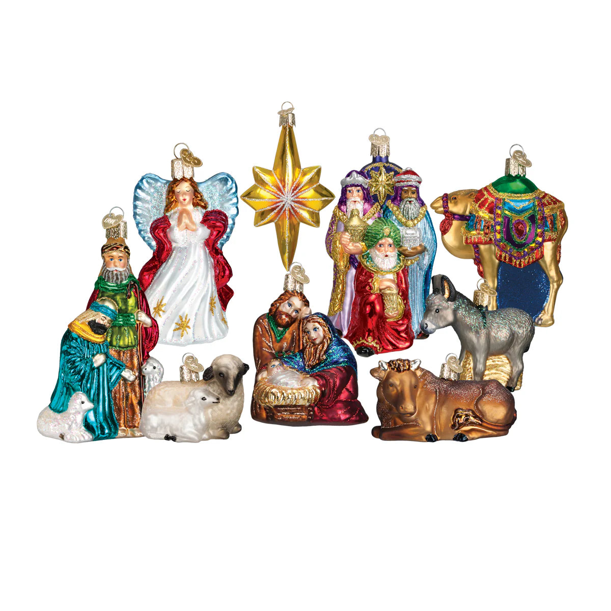 Old World Christmas - Nativity Set Ornaments