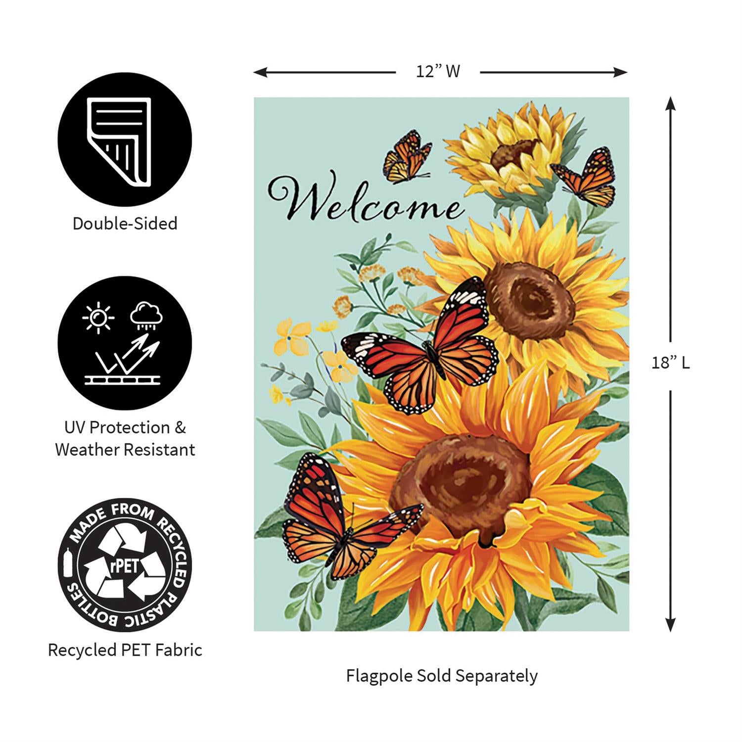 Evergreen Enterprises - Flag Butterfly Glow