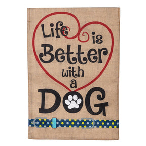 Evergreen Enterprises - Flag Life Is Better W/ Dogs