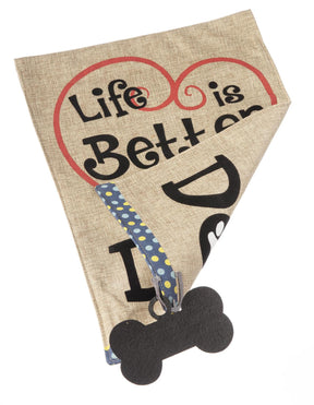 Evergreen Enterprises - Flag Life Is Better W/ Dogs