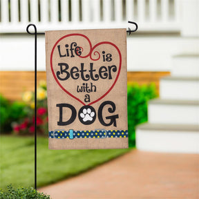 Evergreen Enterprises - Flag Life Is Better W/ Dogs