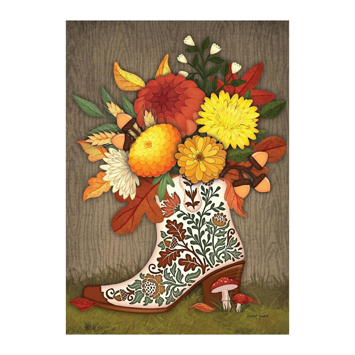 Evergreen Enterprises - Flag Floral Boots