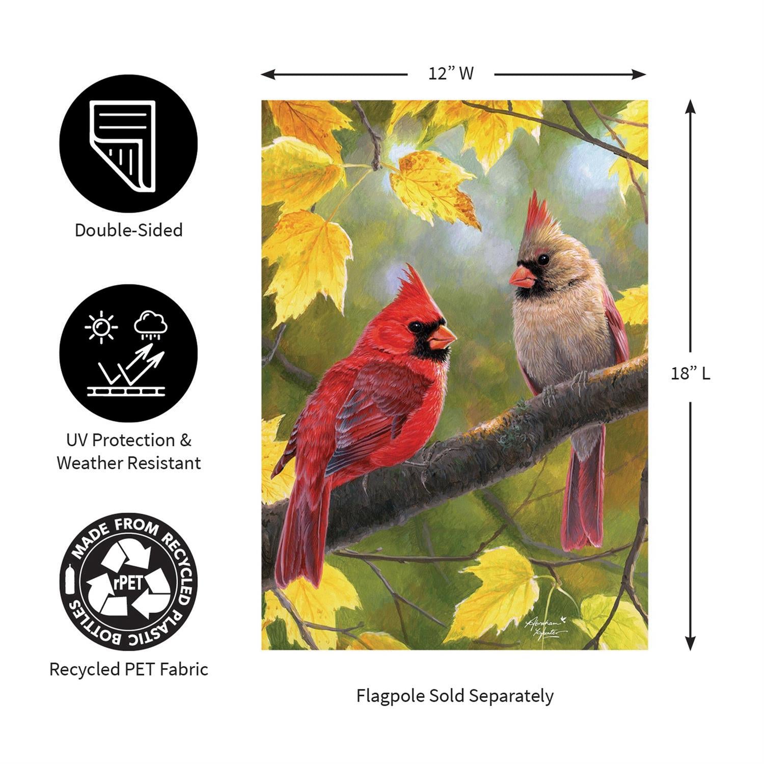 Evergreen Enterprises - Flag Cardinal Couple