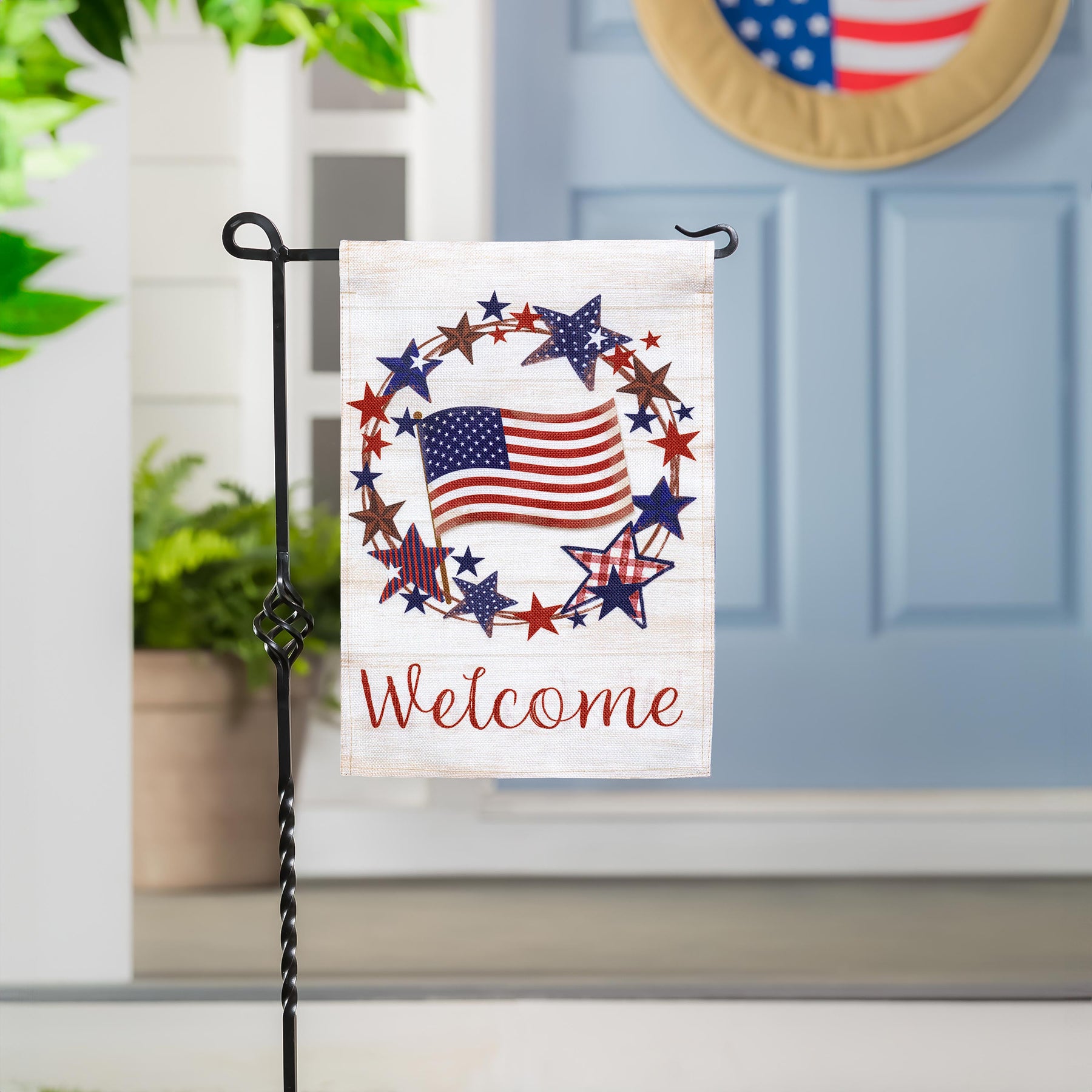 Flag American Star Wreath
