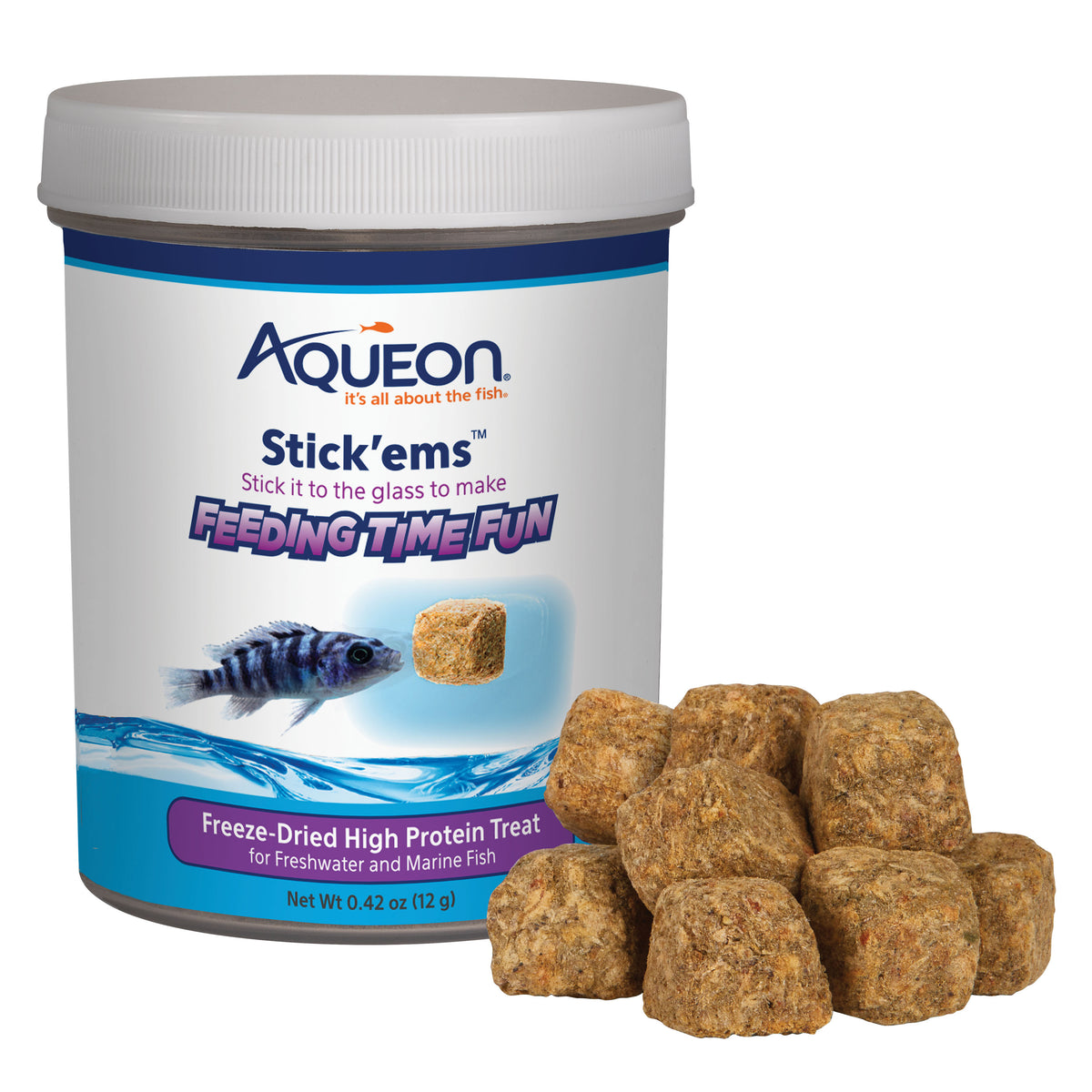 Aqueon - Stick'ems High Protein Treat Freeze-Dried