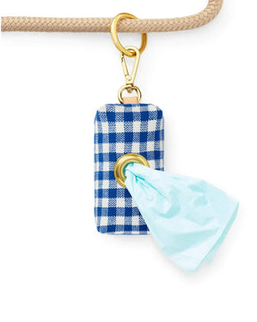 Waste Bag Dispenser - Lake Blue Gingham