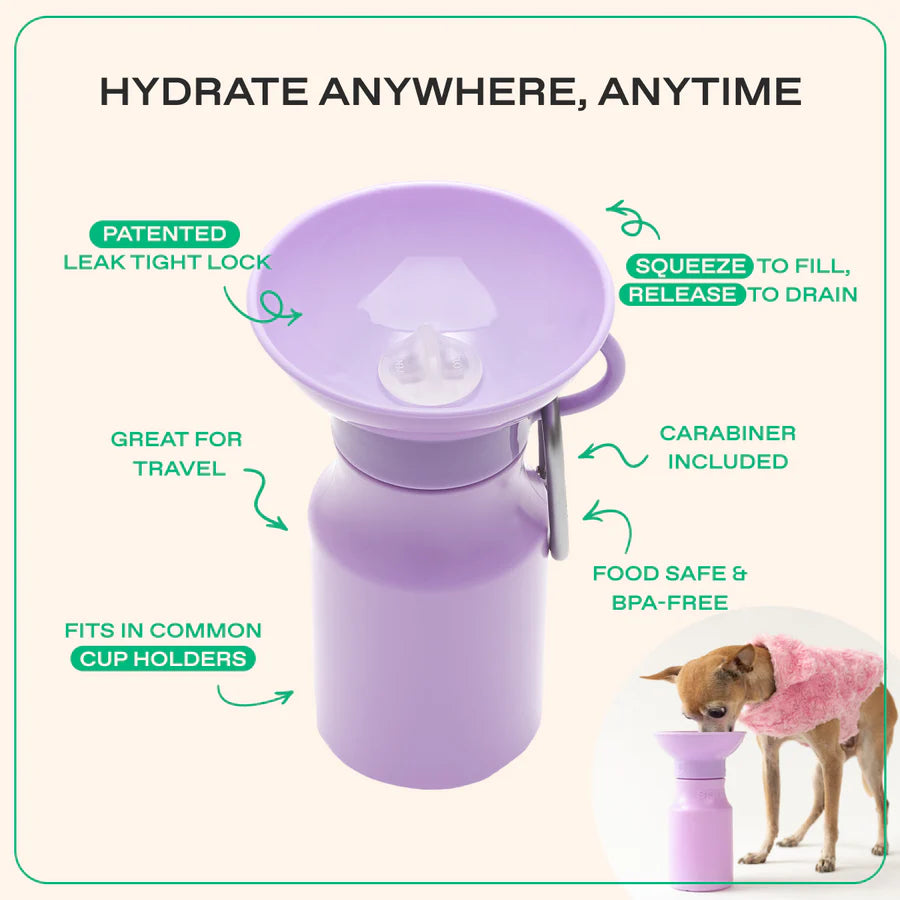 Springland Pets - Travel Water Bottle For Dogs 15 oz.