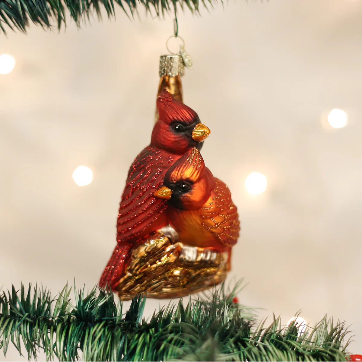 Old World Christmas - Pair Of Cardinals Ornament