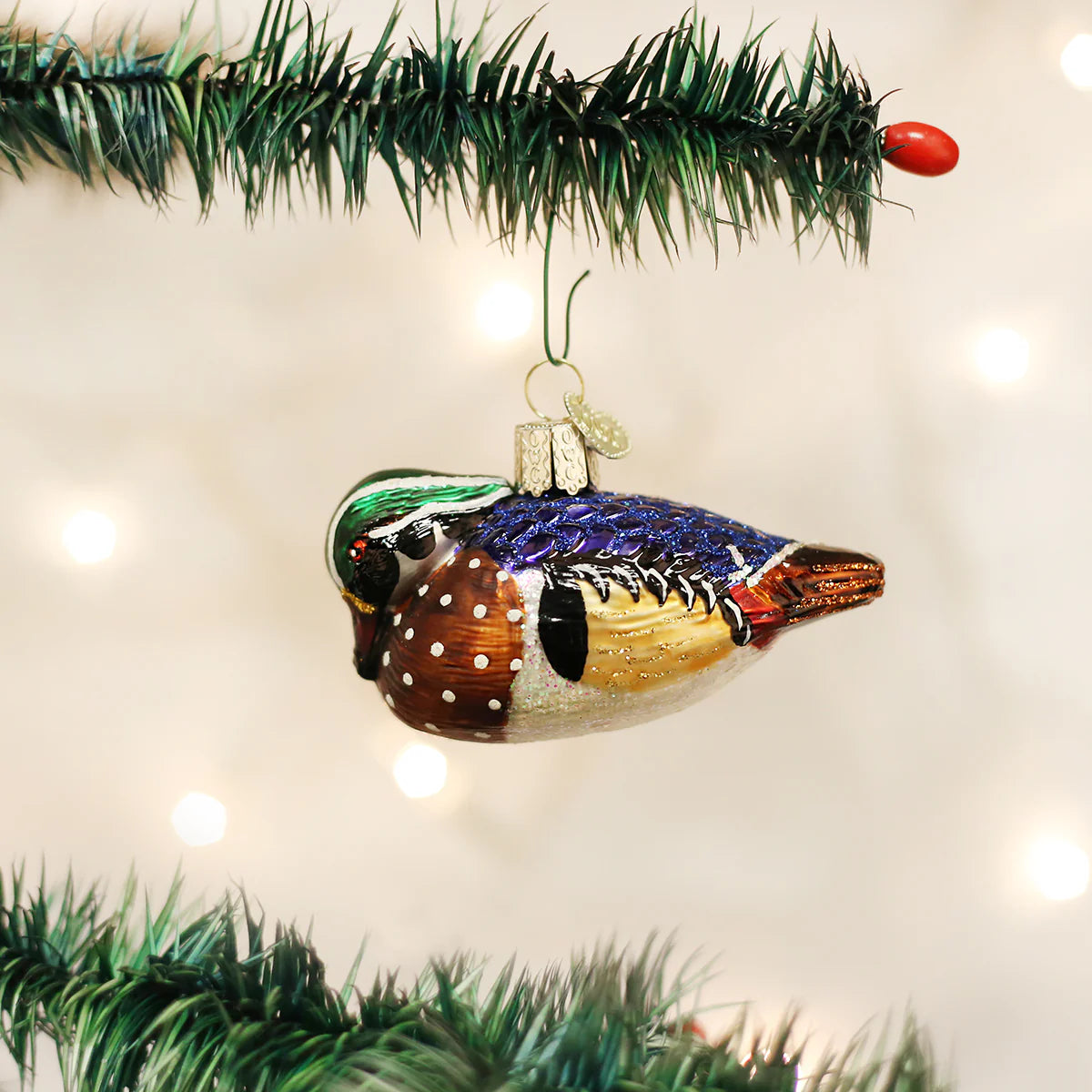 Old World Christmas - Wood Duck Christmas Ornament