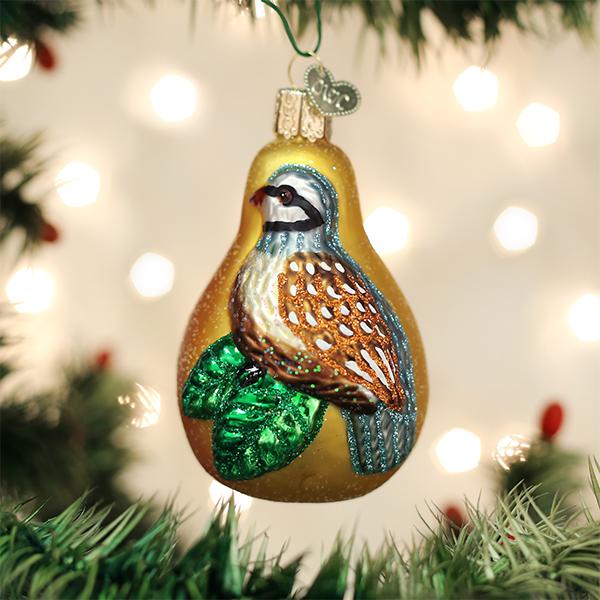 Old World Christmas - Partridge In A Pear Ornament