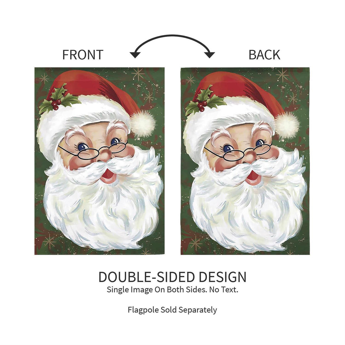Evergreen Enterprises - Flag Merry Santa