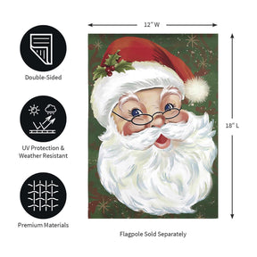 Evergreen Enterprises - Flag Merry Santa