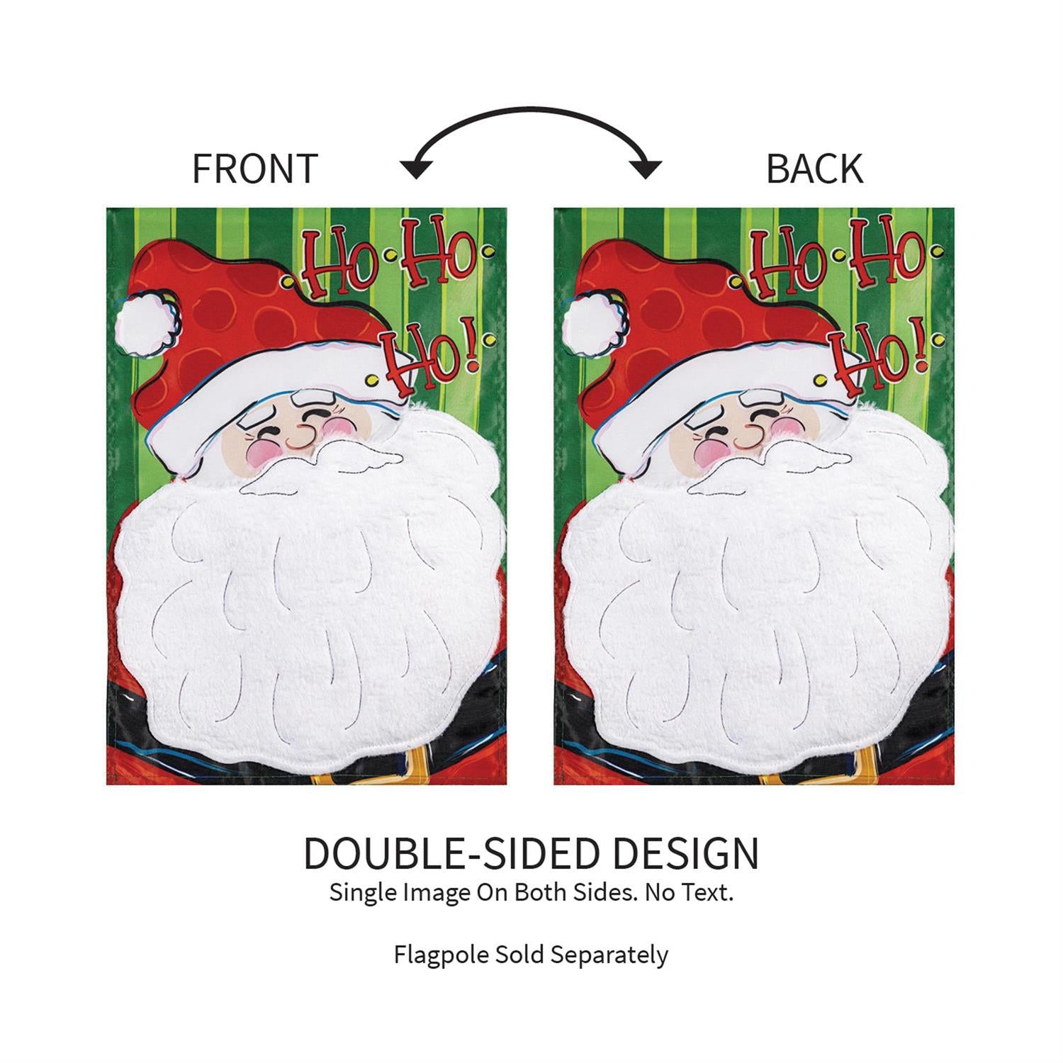 Evergreen Enterprises - Flag Ho Ho Ho Santa