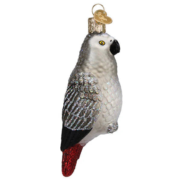 Old World Christmas - African Grey Parrot Ornament