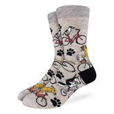 Good Luck Sock - Dogs Riding Bikes