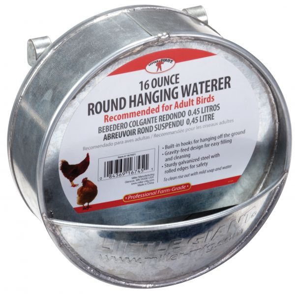 Galvanized Bucket Waterer Hanging