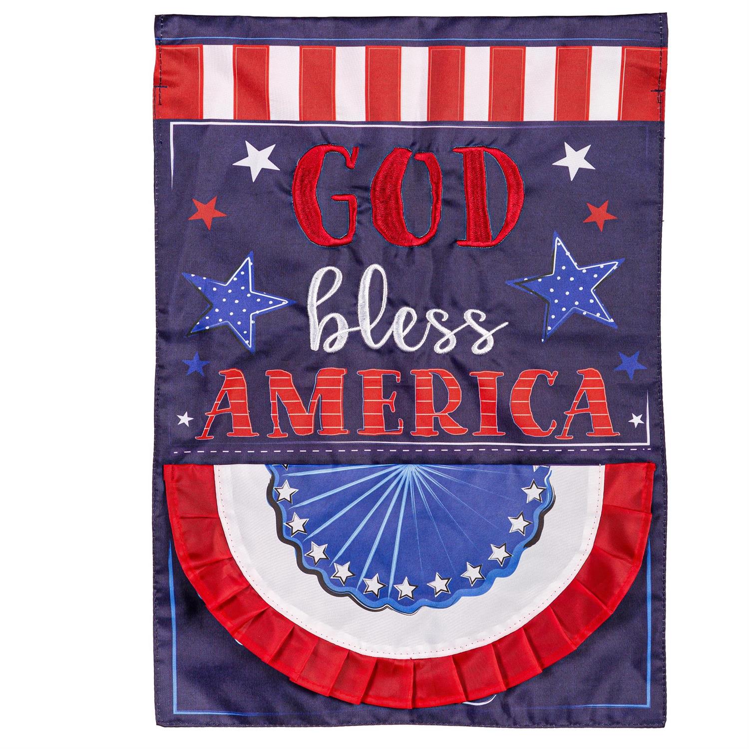 Evergreen Enterprises - Flag Patriotic God Bless