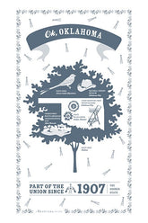 Vestiges - Oklahoma State Tea Towel