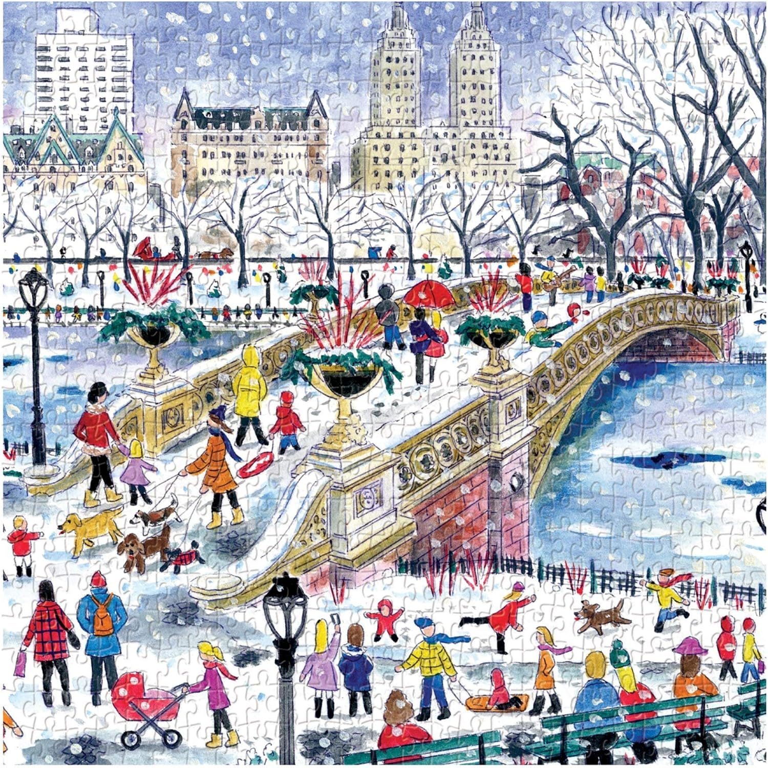 Chronicle-Hachette Book - Puzzle Michael Storrings Bow Bridge in Central Park