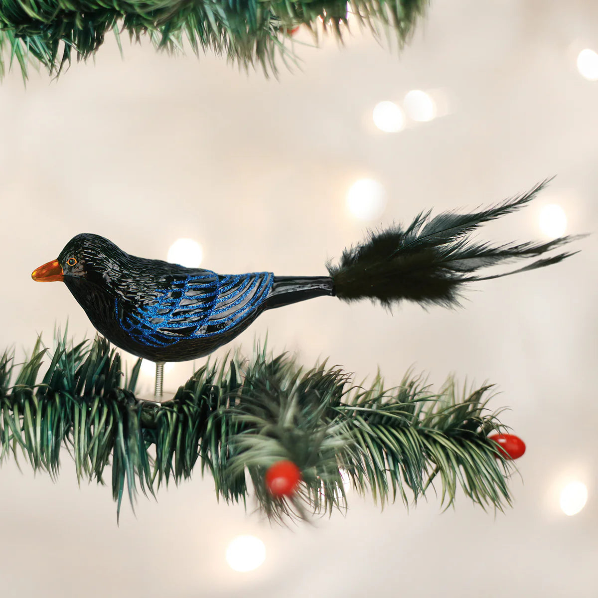 Old World Christmas - Raven Clip-On Ornament