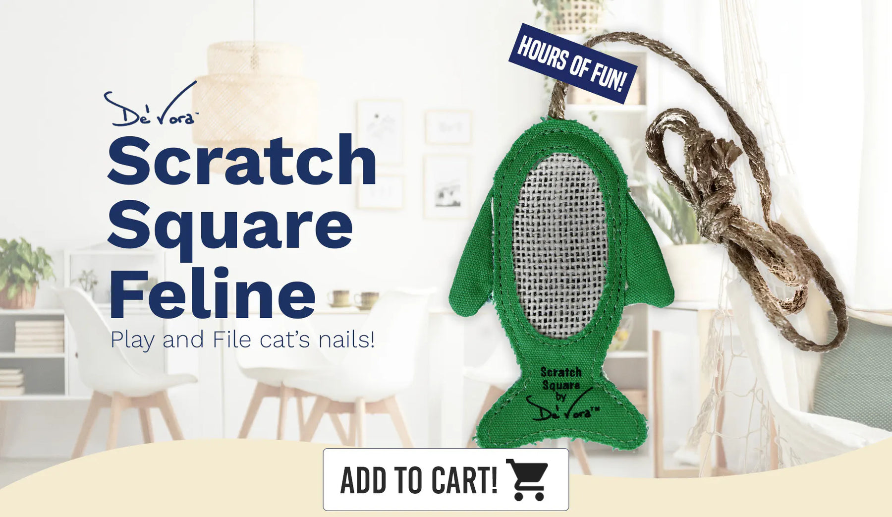 De'Vora Pet - Scratch Square Feline