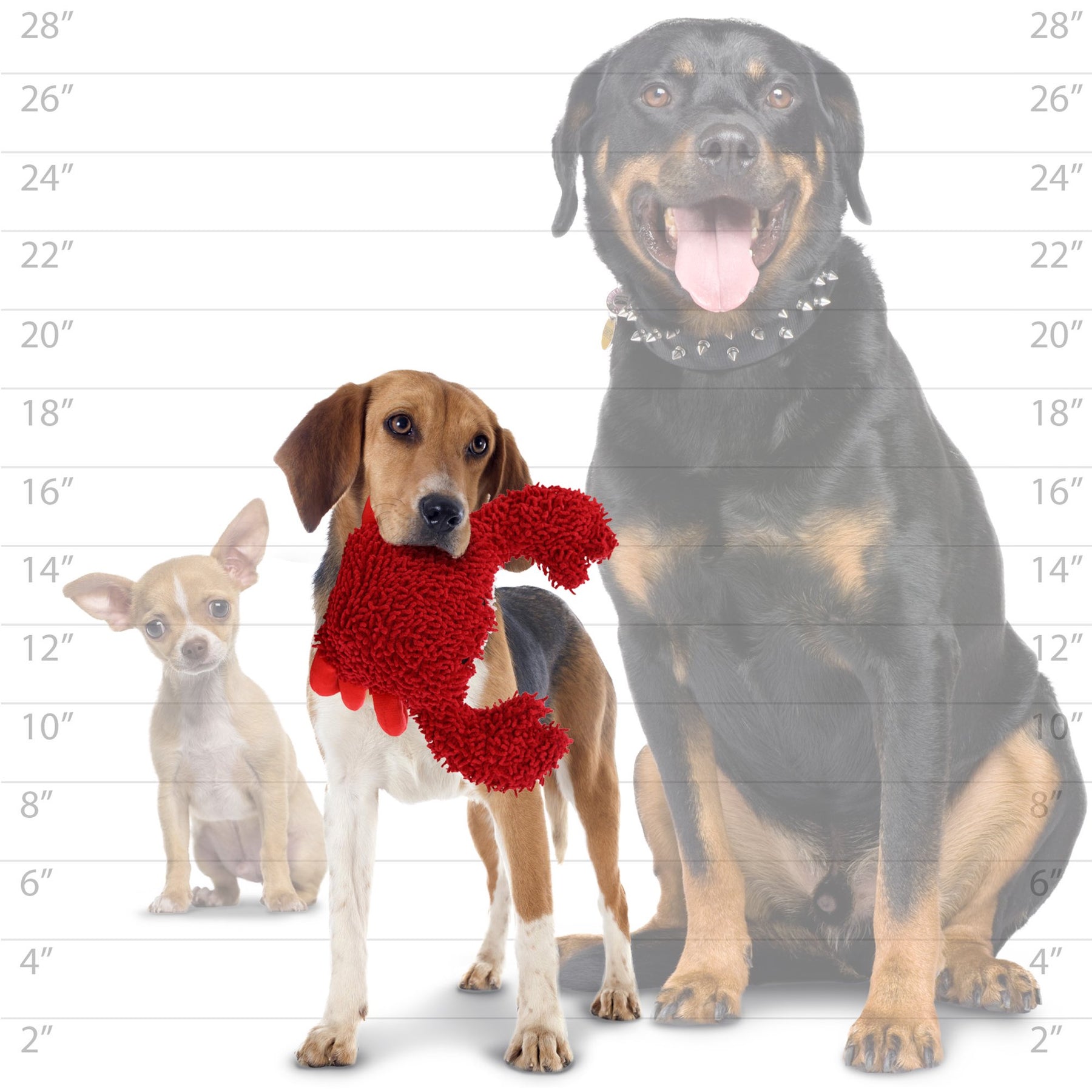 Tuffy Dog Toys - Mighty Microfiber Ball Crab Squeaky Toy