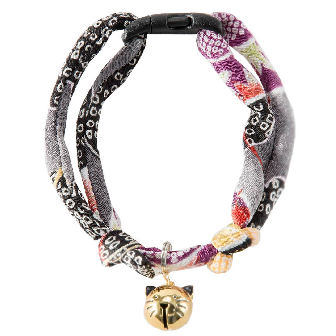 Cat Collar Chirimen Fireworks