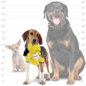 Tuffy Dog Toys - Mighty Microfiber Ball Yellow Dragon Squeaky Toy