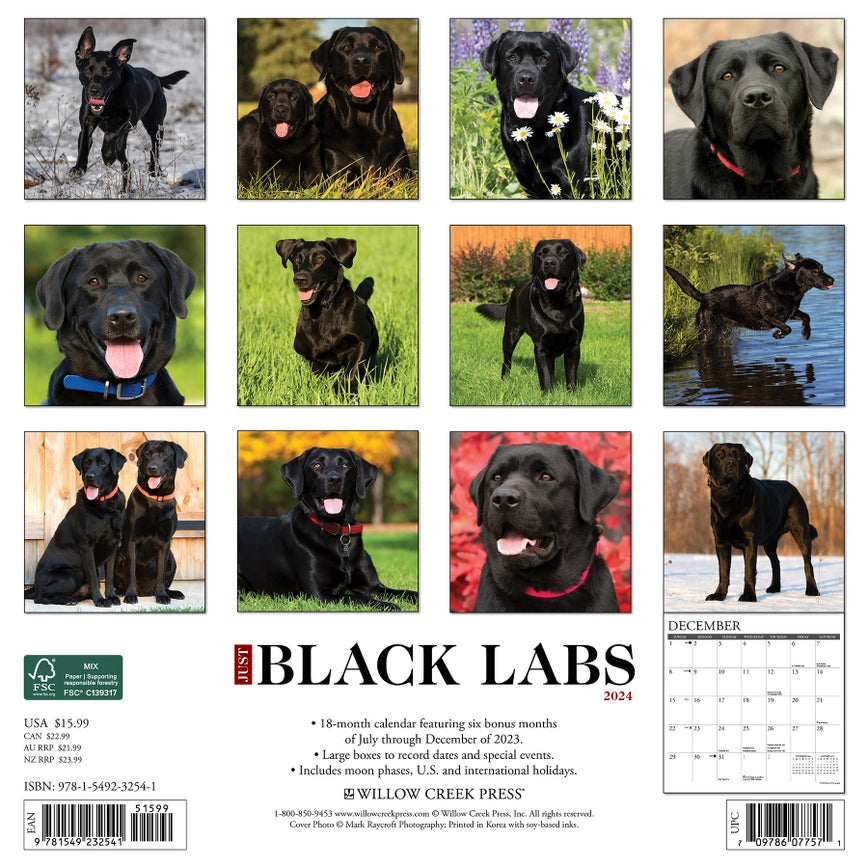 2024 Labs Black Calendar