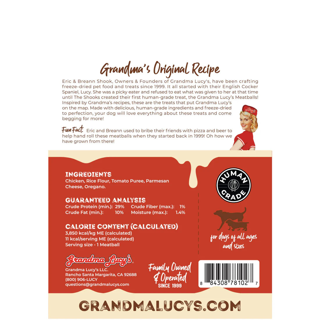 Grandma Lucy's - Chicken Parmesan Meatball Dog Treats