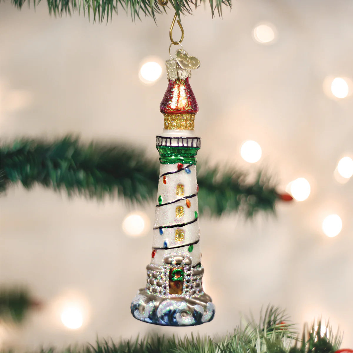 Old World Christmas - Holiday Lighthouse Ornament