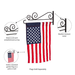 Evergreen Enterprises - Flag Hanger Swirl Wall-Mount