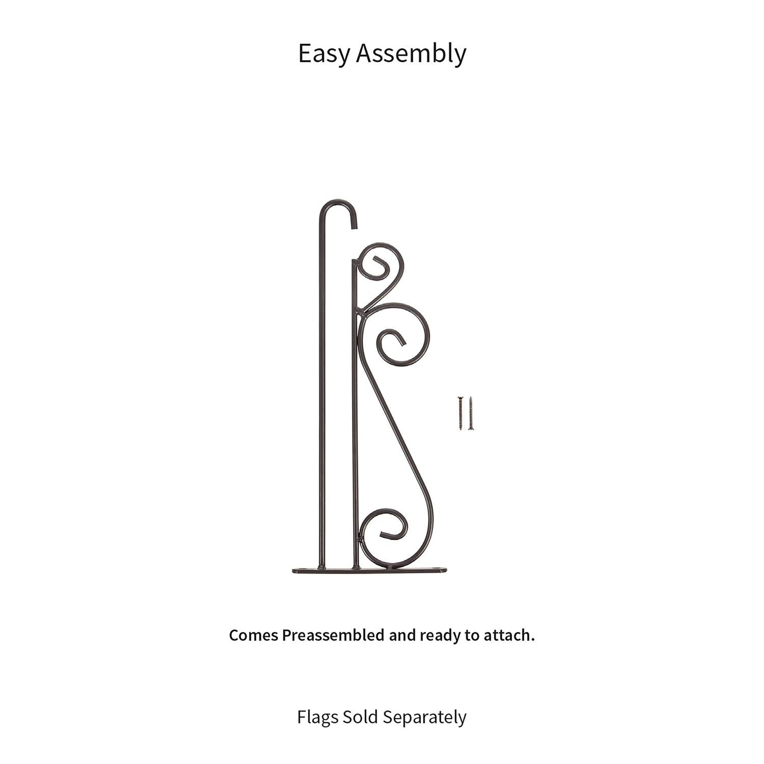 Evergreen Enterprises - Flag Hanger Swirl Wall-Mount