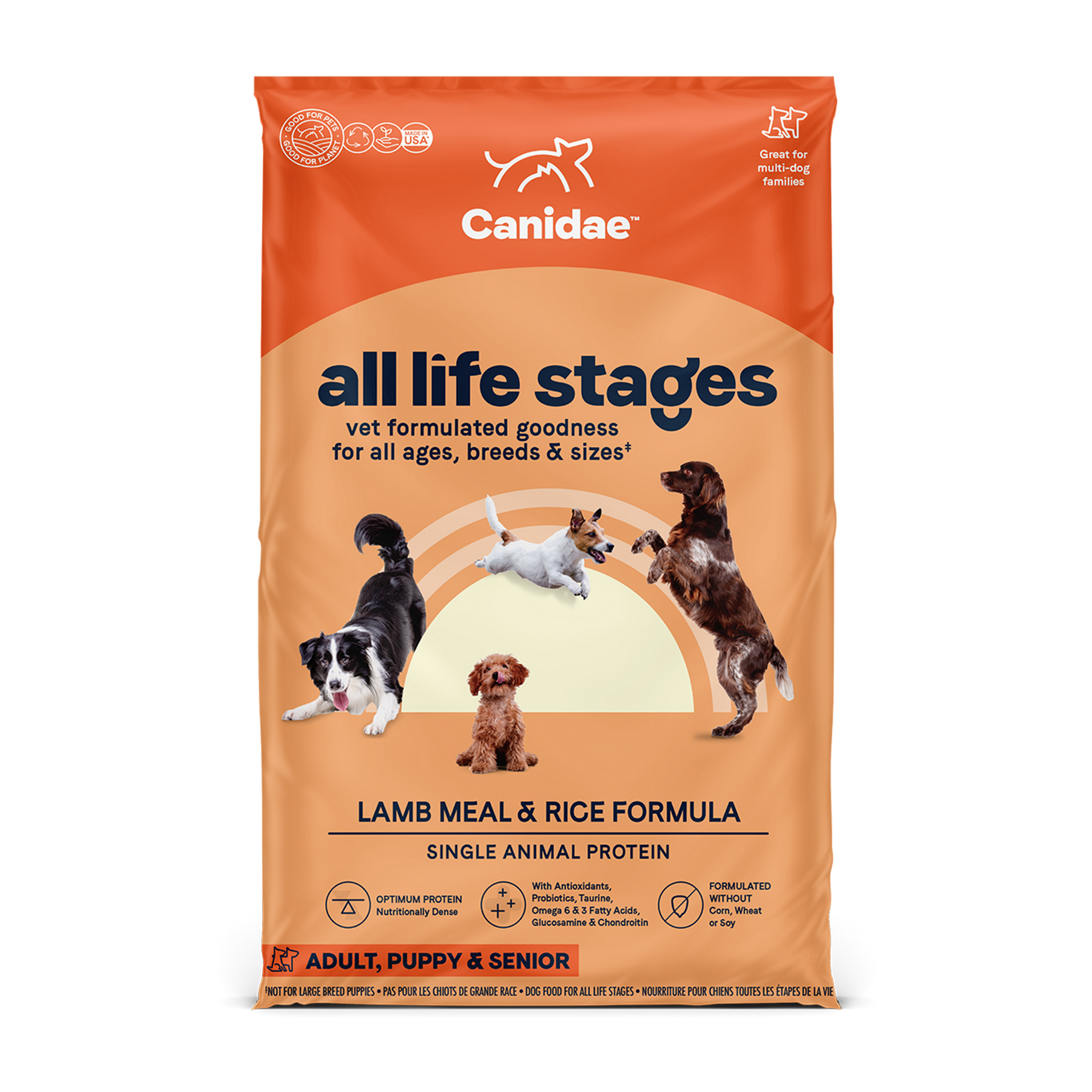 Canidae - All Life Stages, All Dog Breeds Lamb Meal and Rice Formula Dry Dog Food
