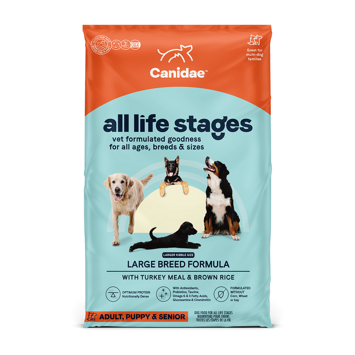 Canidae - All Life Stages, Large Breed Dog Turkey and Brown Rice Recipe Dry Dog Food