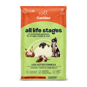 Canidae -  Less Active, Adult and Senior Dogs Multi-Protein Chicken, Turkey, Lamb, and Fish Meals Formula Dry Dog Food