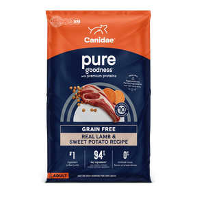 Canidae Grain Free PURE - All Breeds, Adult Dog Real Salmon and Sweet Potato Limited Ingredient Recipe Dry Dog Food