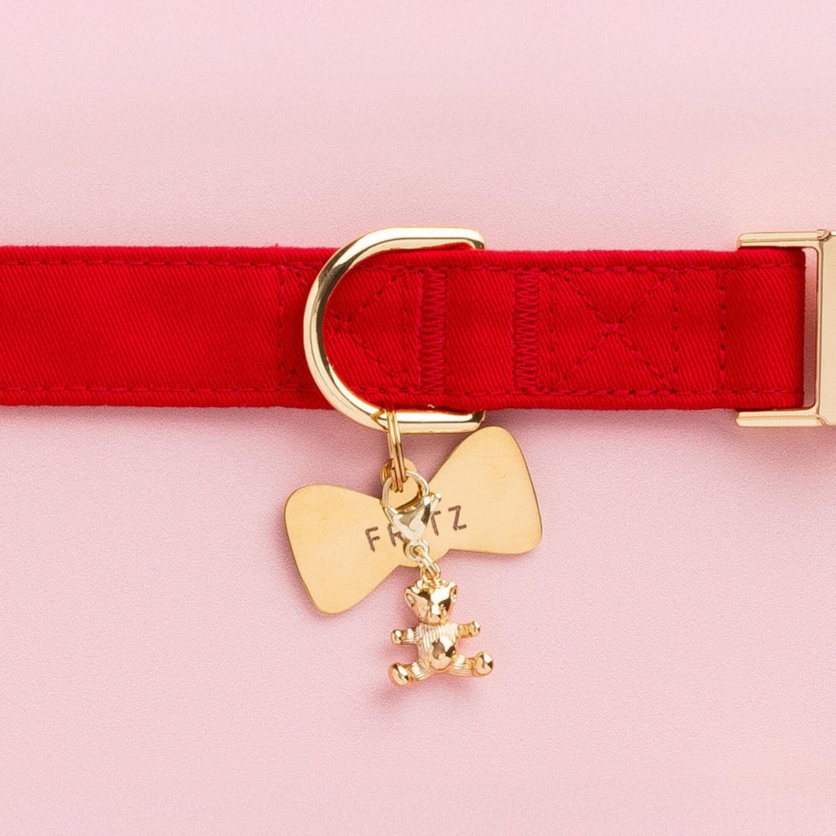 The Foggy Dog - Collar Charm Gold Bear
